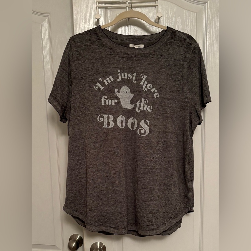 Maurices Charcoal Tee with Ghost Design